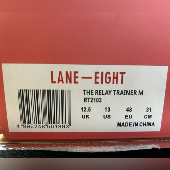 New MSRP $150 Lane Eight Men's Relay Trainer Shoes in Key Lime - Size 13 - Picture 15 of 16